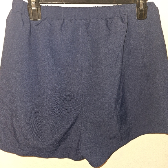 Shein Juniors Elastic Waist Blue Shorts Size L (8-10) - Picture 5 of 7